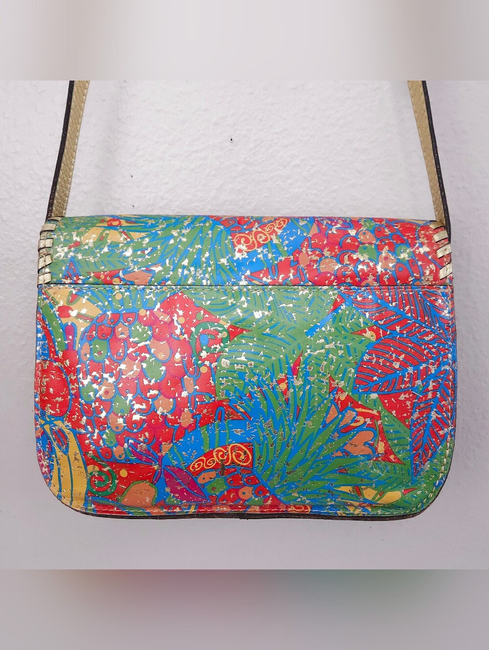 Patricia Nash Beaumont Flap Tropicana Crossbody Bag Purse - Picture 3 of 12
